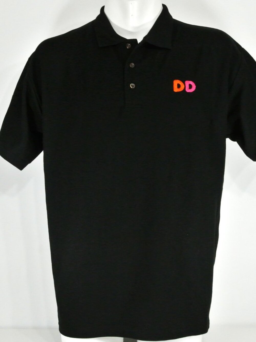 DUNKIN' Canada DD Employee Uniform Polo Shirt Black NEW Size S Small